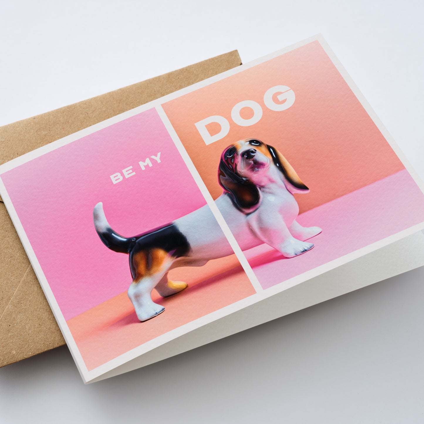 Be My Dog Greetings Card