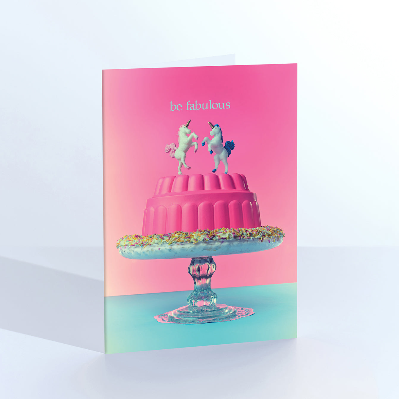 Be Fabulous Unicorn Cake Card