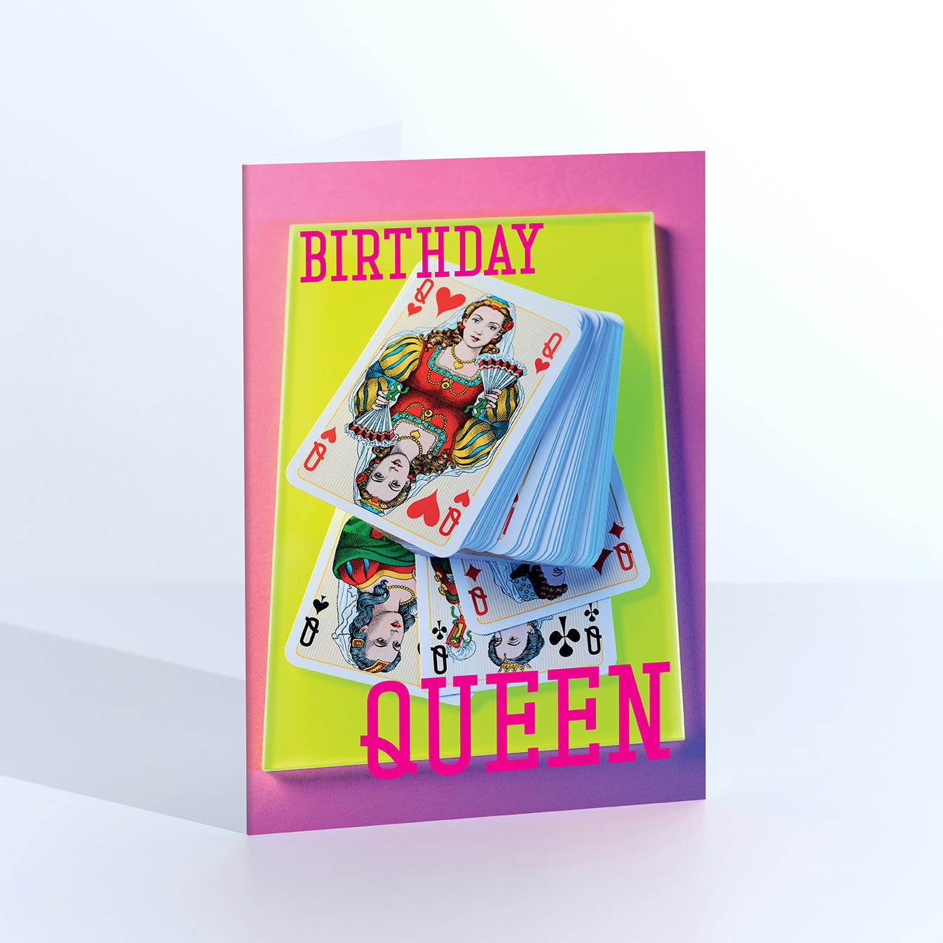 Birthday Queen Playing Cards Greetings Card