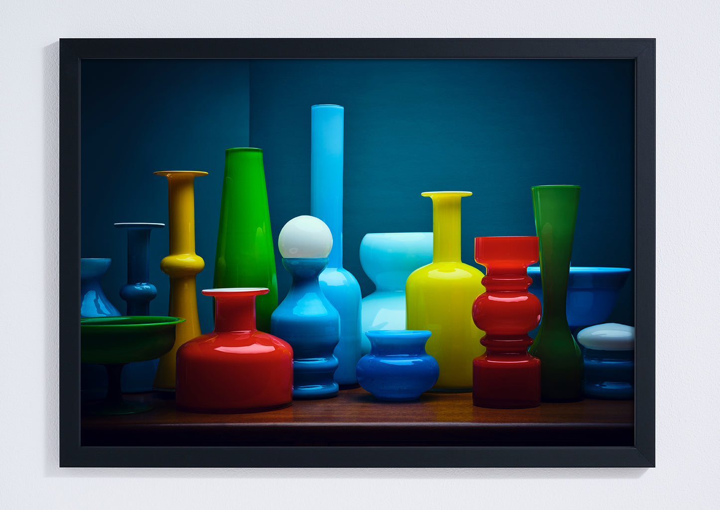 "Mid-century rainbow of glass ," giclée photo print