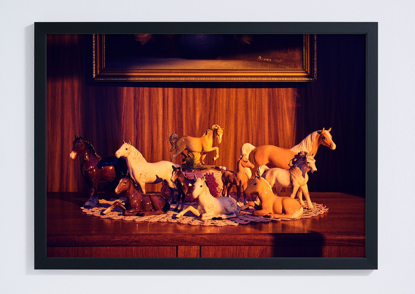 "Nana's house, horses in the early light" giclée photo print