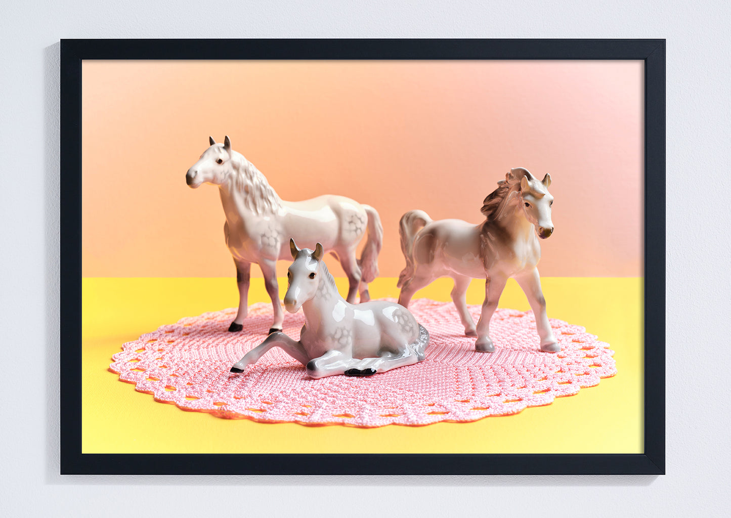 "Nana's house, pastel horses" giclée photo print