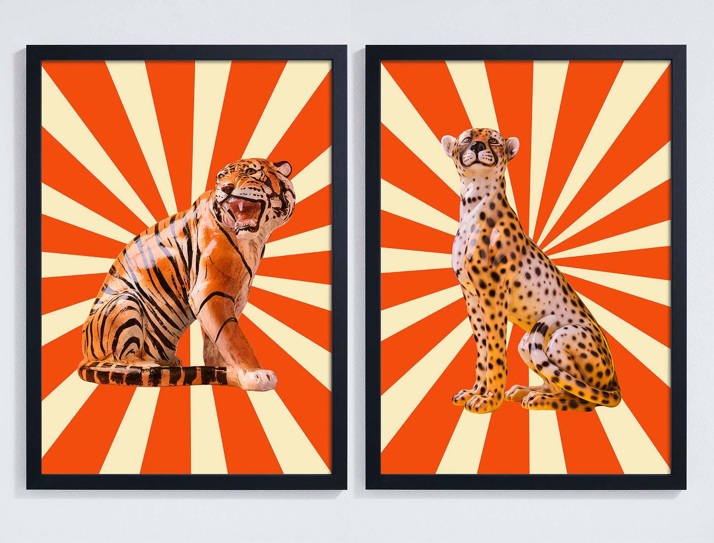 "Circus Cats" pair of giclée photo prints