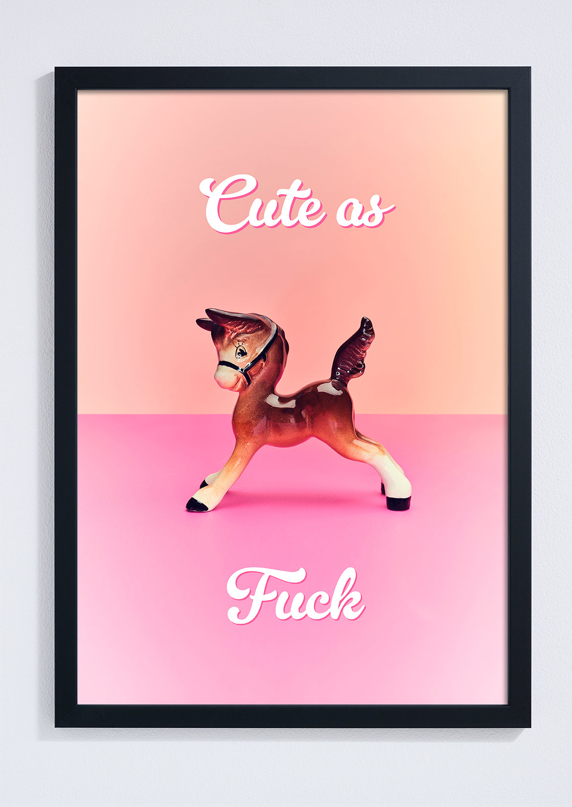 "Cute as Fuck" foal giclée photo print