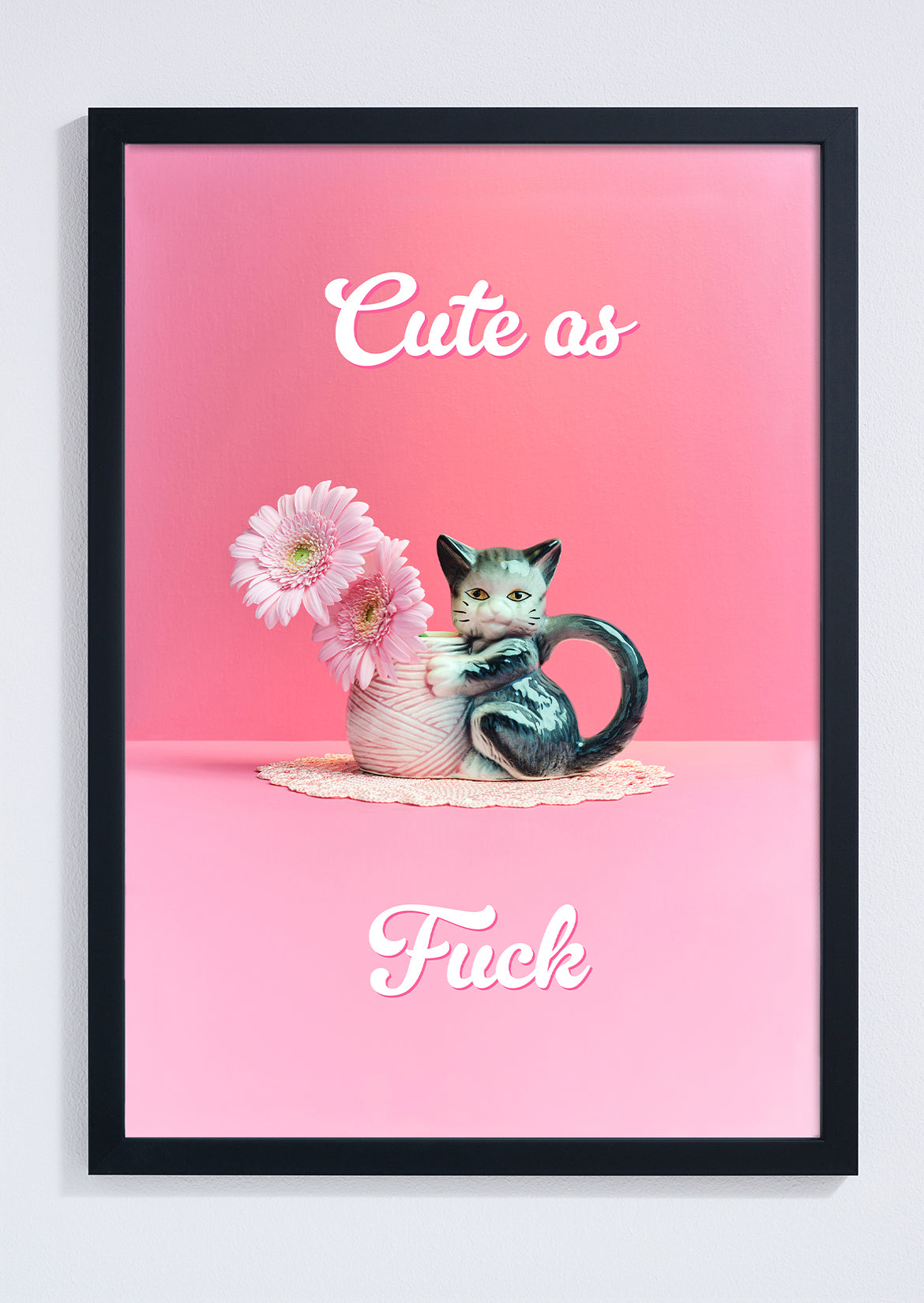 "Cute as Fuck" kitty giclée photo print