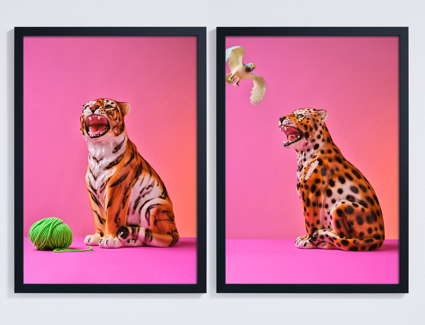 "Kitties want to play" pair of giclée photo prints