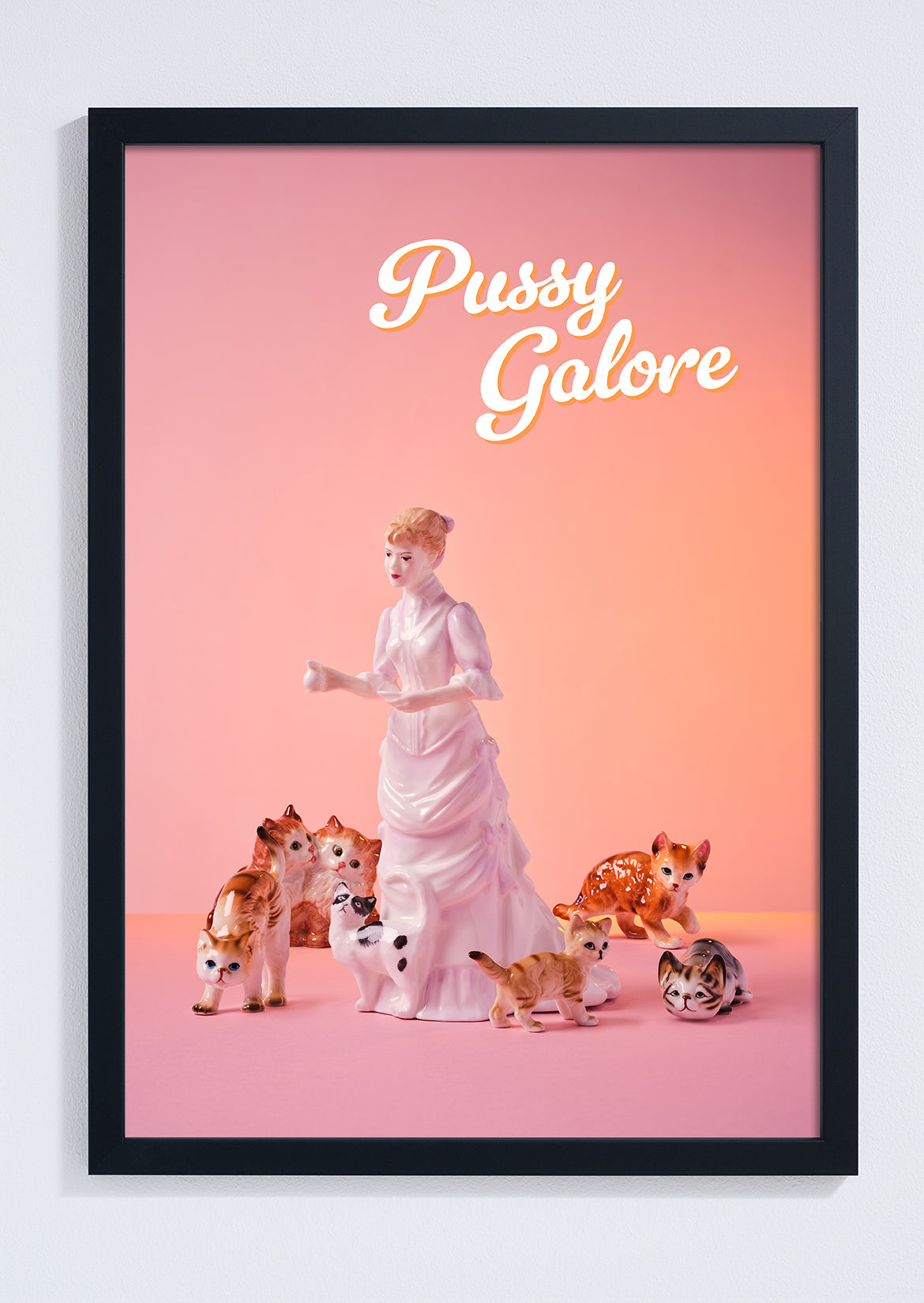 "Pussy Galore" cat lady giclée photo print