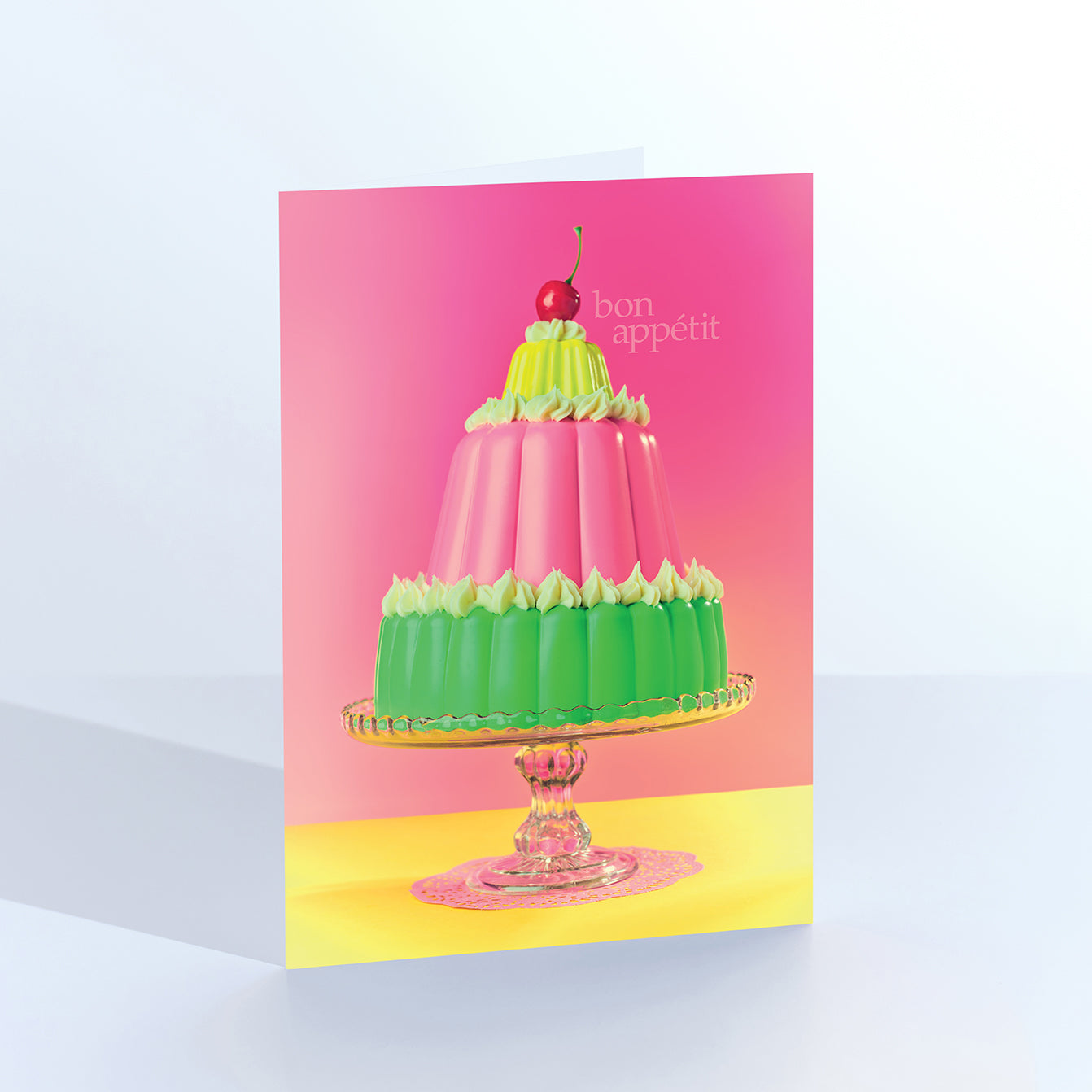 Bon Appétit Brightly Tiered Cake Card