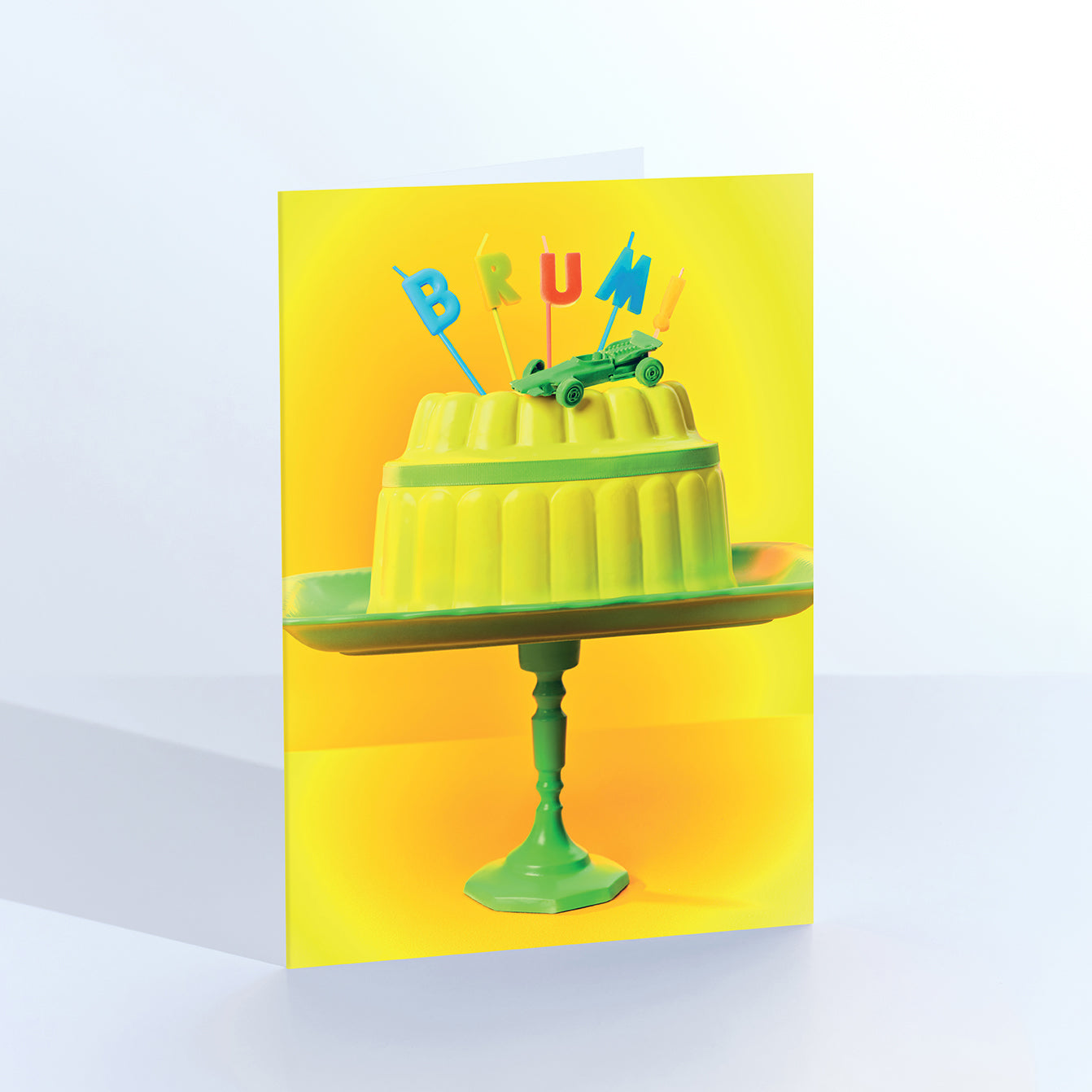 Brum Brum Car Cake Card