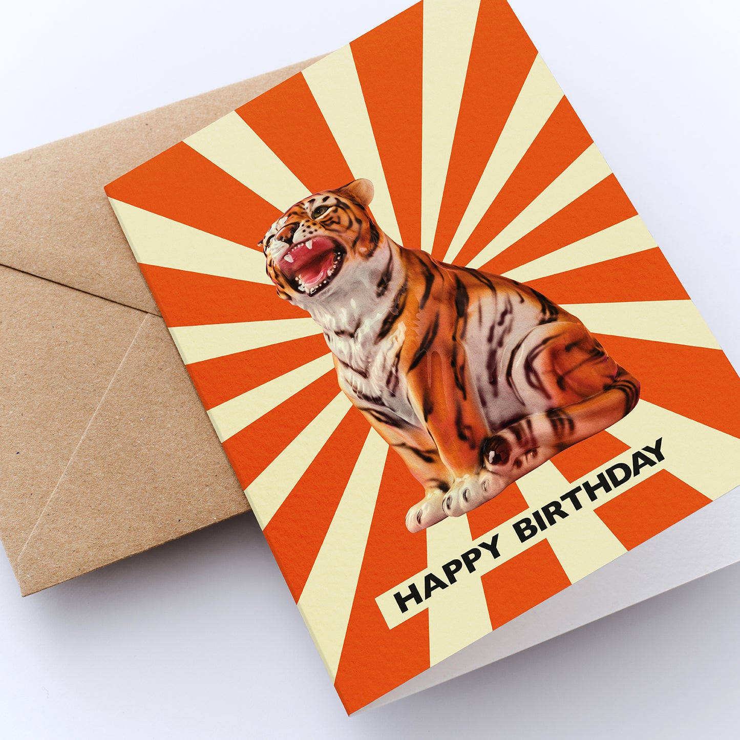 CIrcus Cats Tiger Cub Birthday Greetings Card