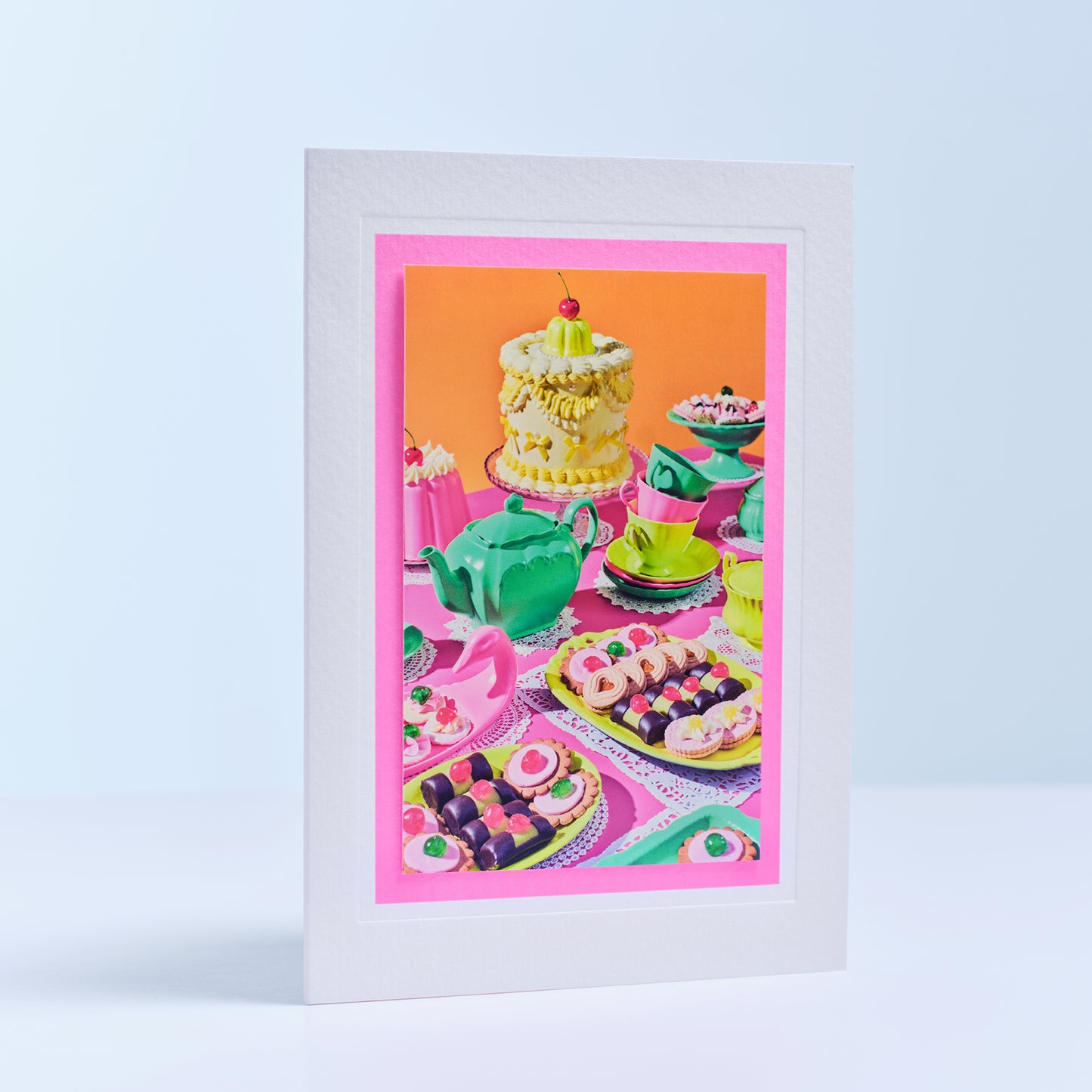 Party Spread Hand Finished Greetings Card