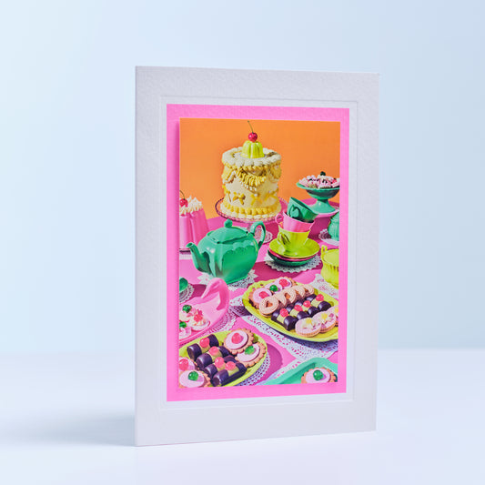 Party Spread Hand Finished Greetings Card