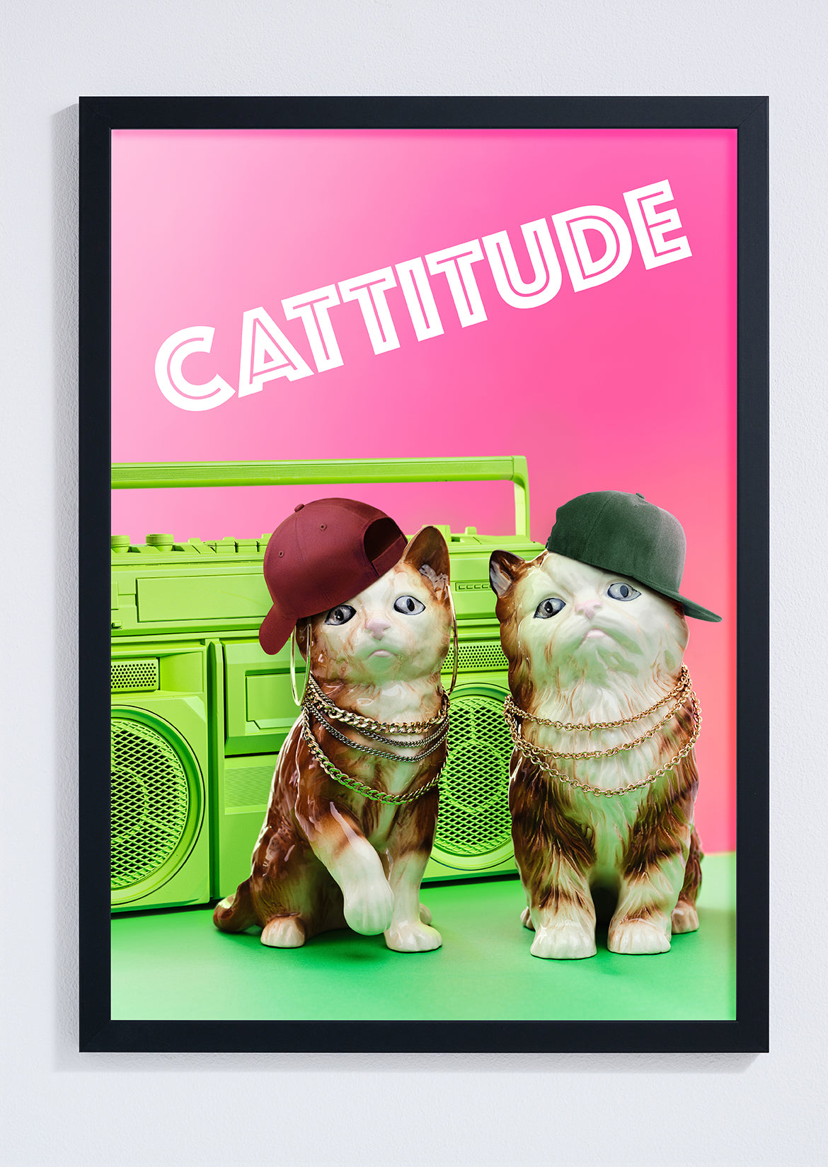 Cattitude Gangsta Cats Photo Print