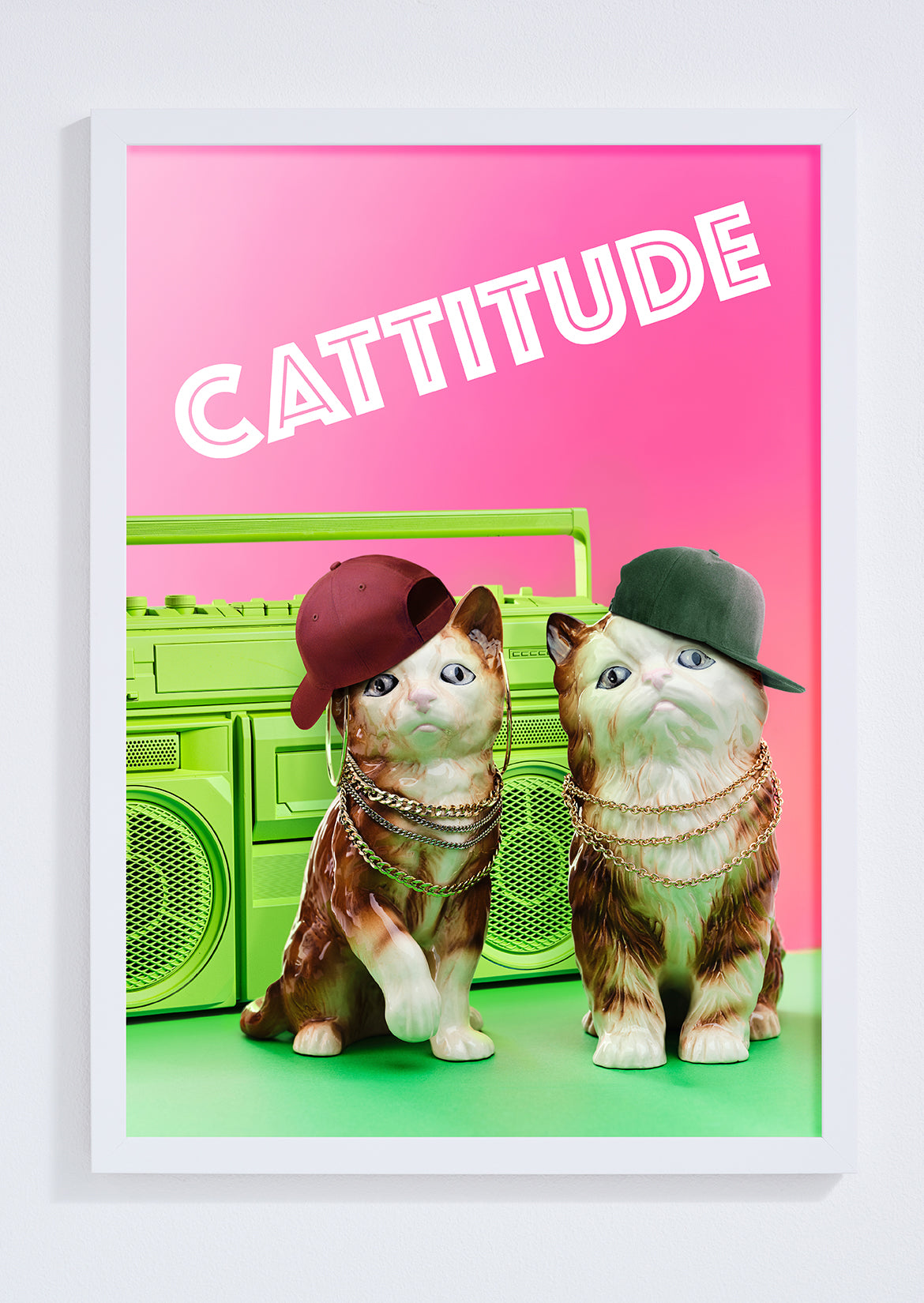 Cattitude Gangsta Cats Photo Print
