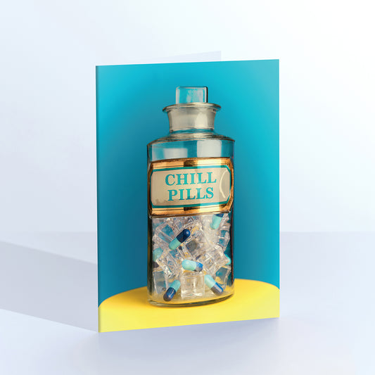 Chill Pills Greetings Card