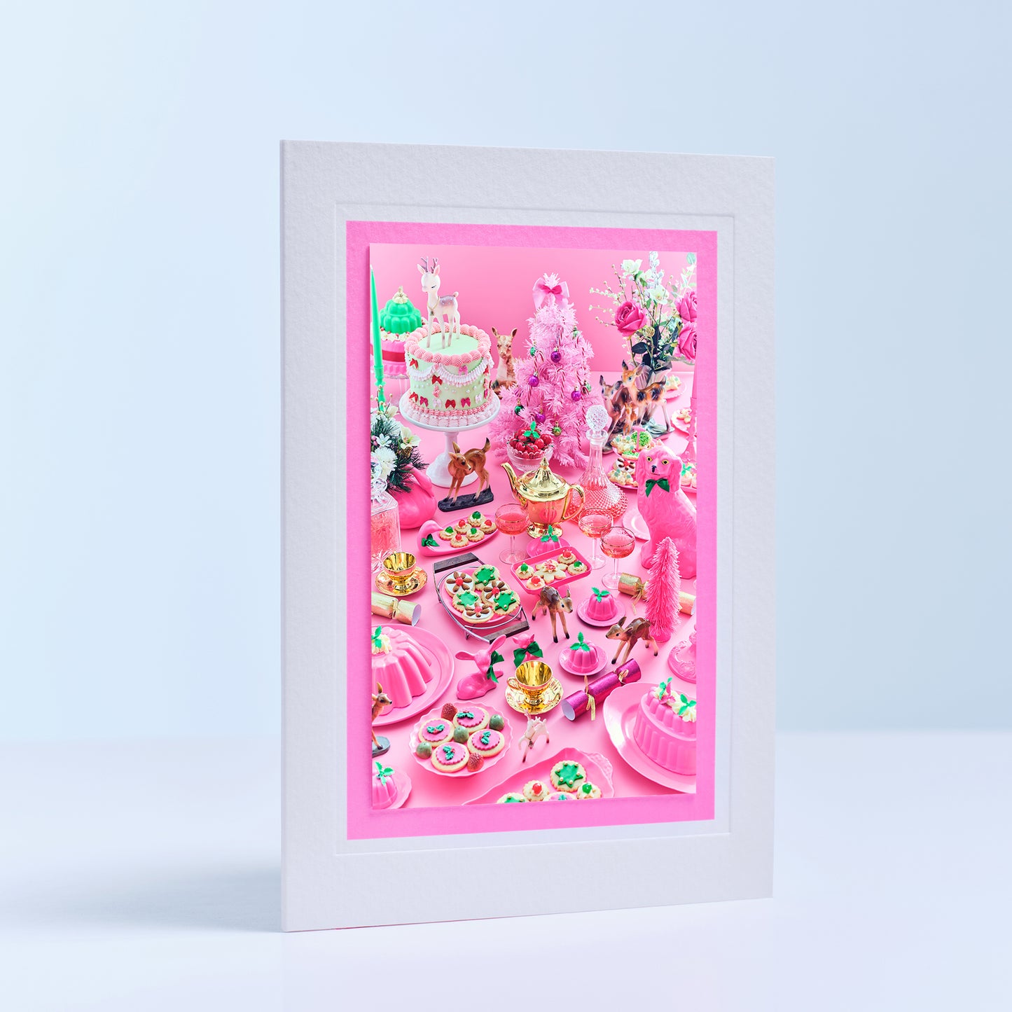 Christmas Table Hand Finished Greetings Card