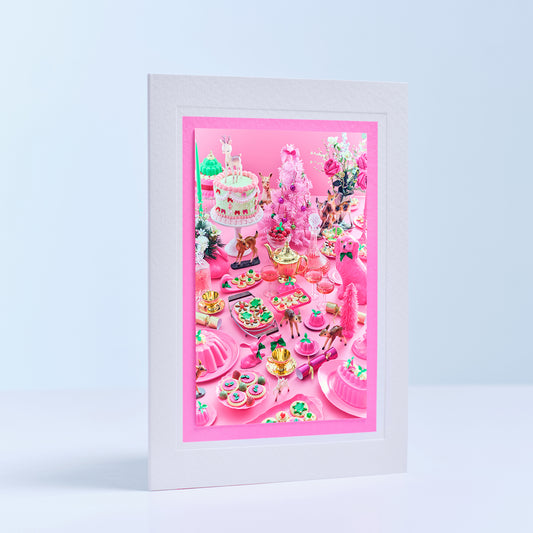 Christmas Table Hand Finished Greetings Card