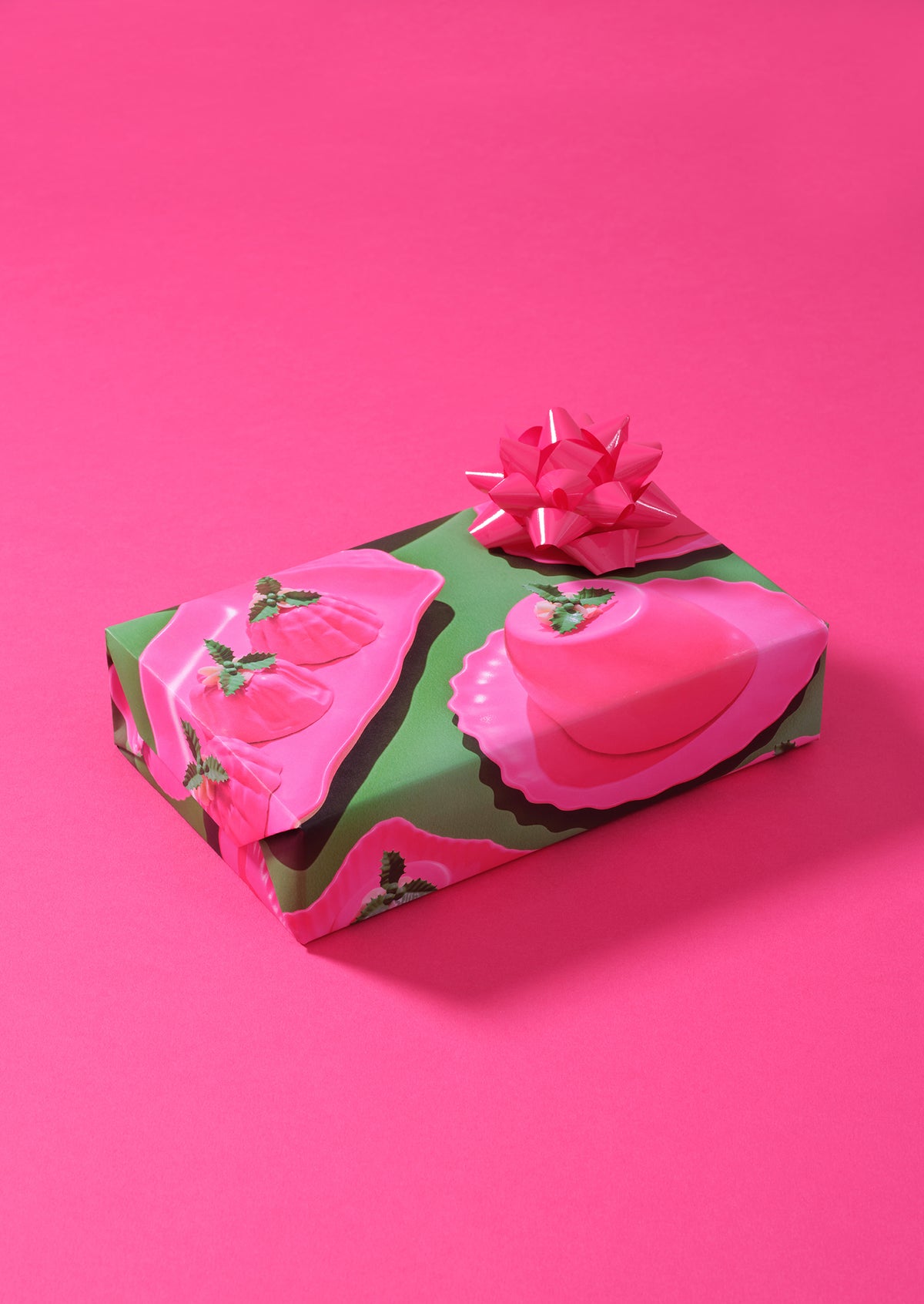 Christmas Puds Gift Wrap Sheet
