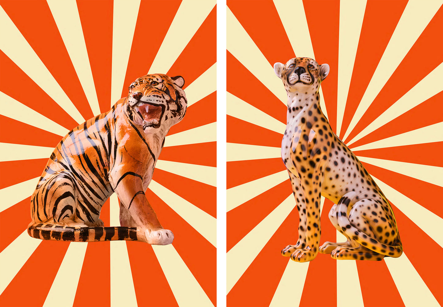 "Circus Cats" pair of giclée photo prints