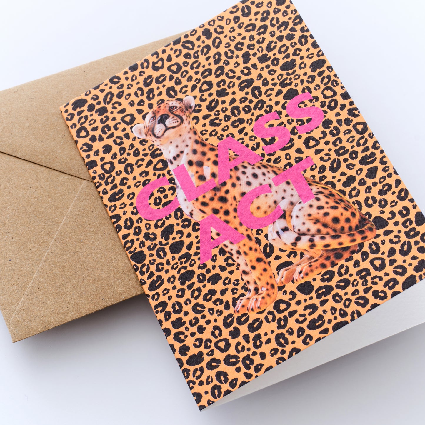 Class Act Cheetah Greetings Card