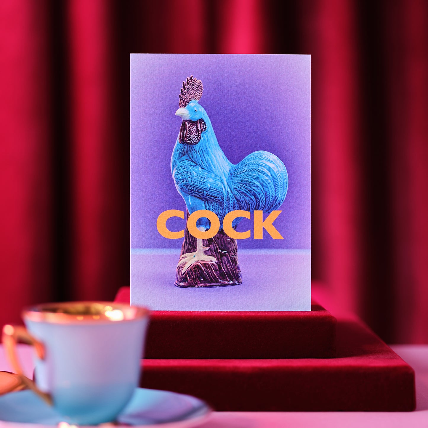 Cock Greetings Card