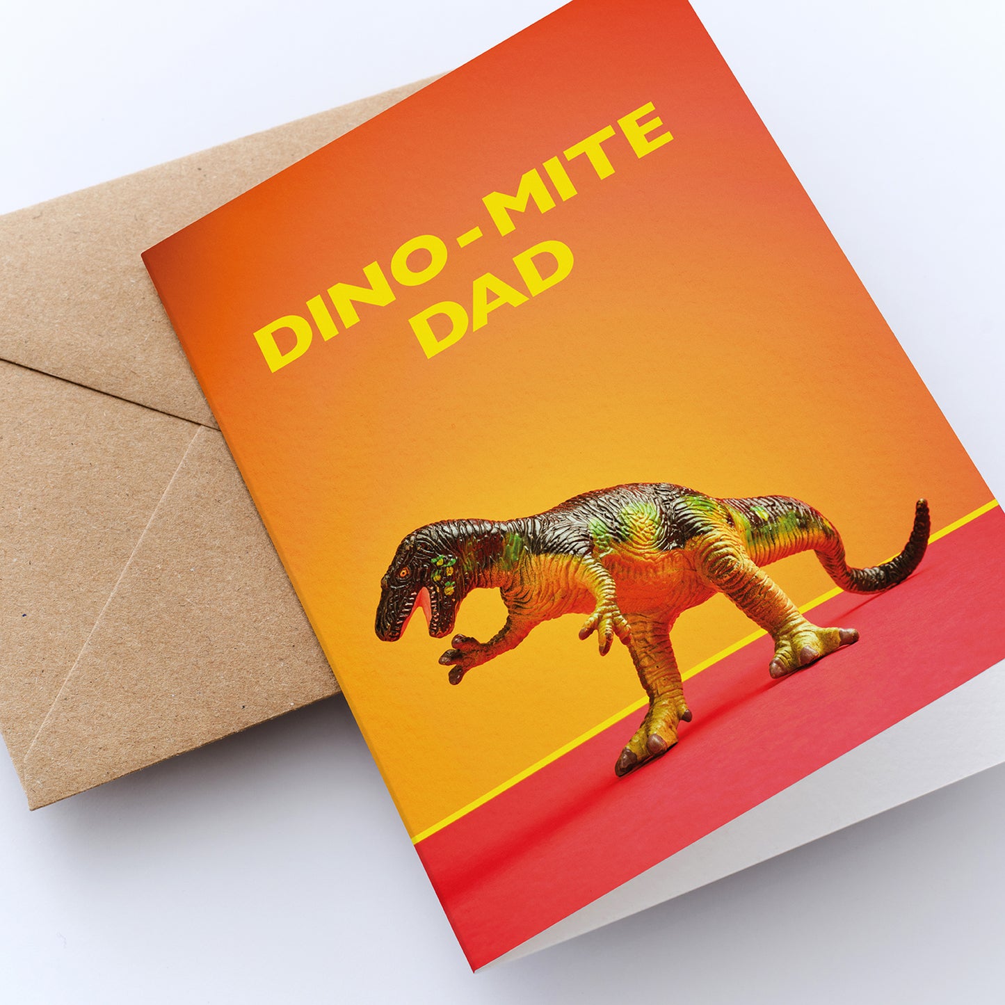 Dino-Mite Dad Greetings Card