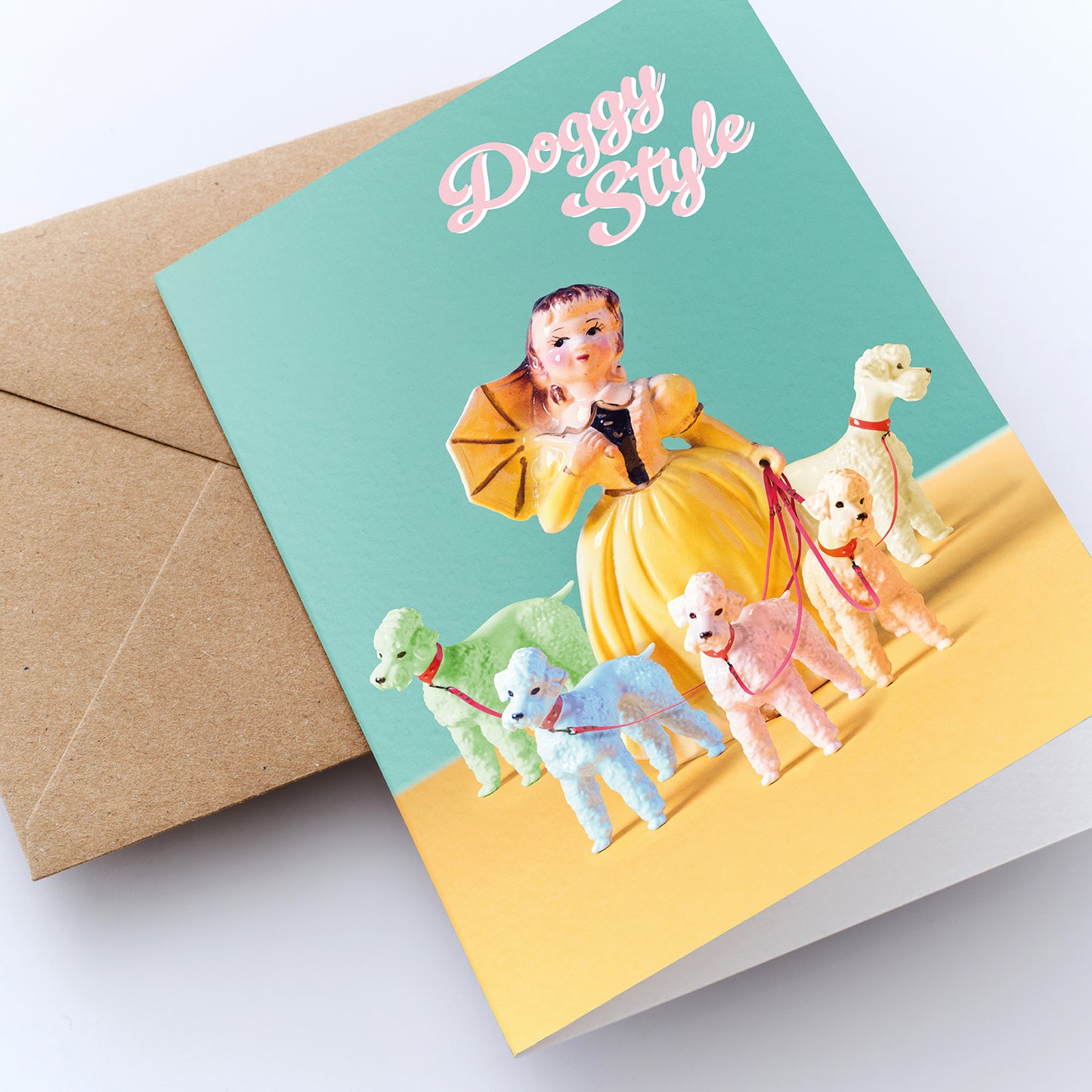 Doggy Style Greetings Card