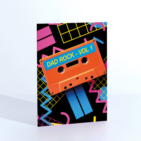 Dad Rock Vol 1 Mix Tape Card