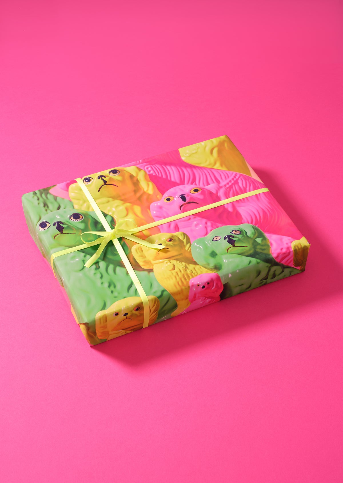 Best in Show Neon  Vintage Dogs Gift Wrap Sheet
