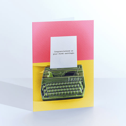 TypeHype First Marriage Greetings Card