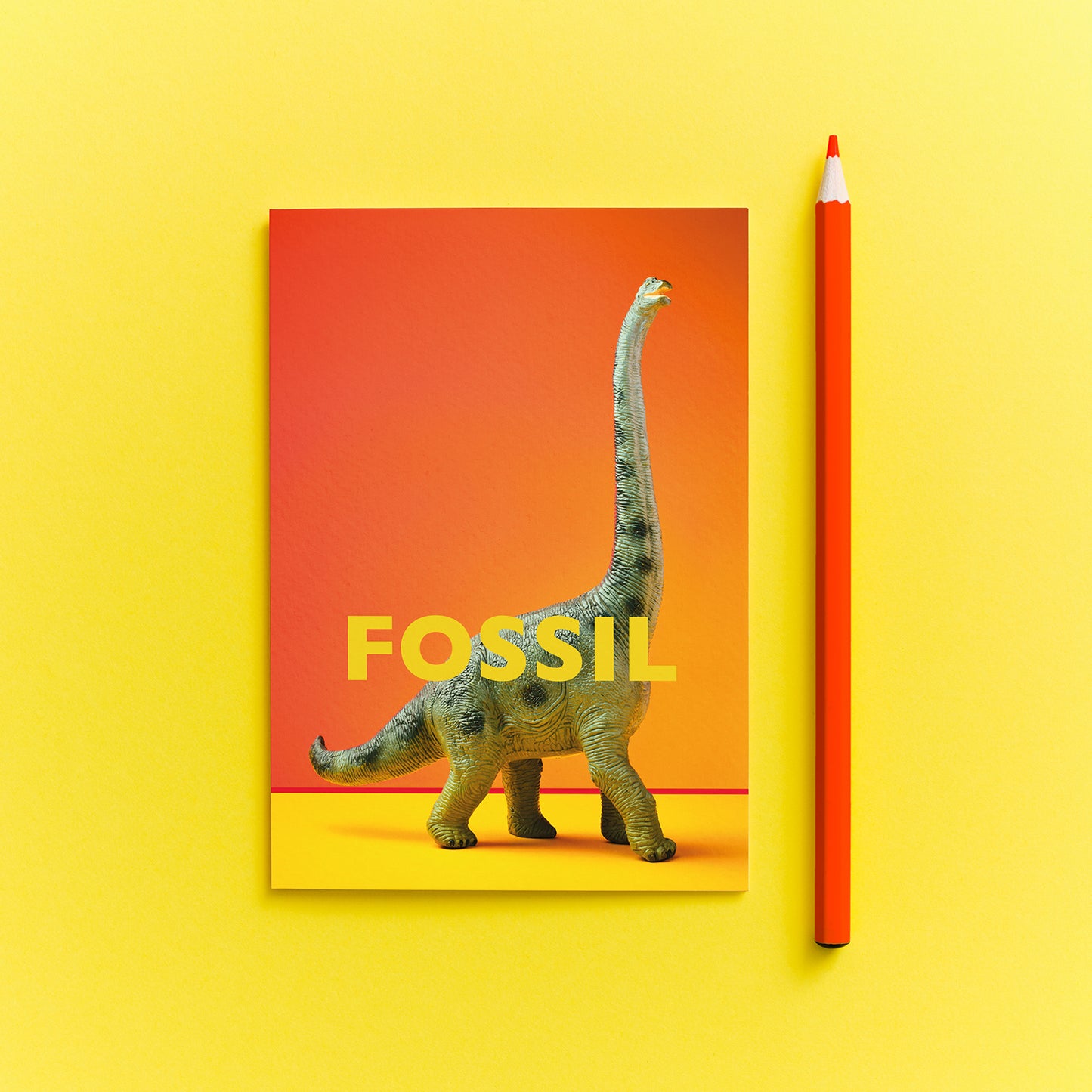 Fossil Dinosaur greetings card