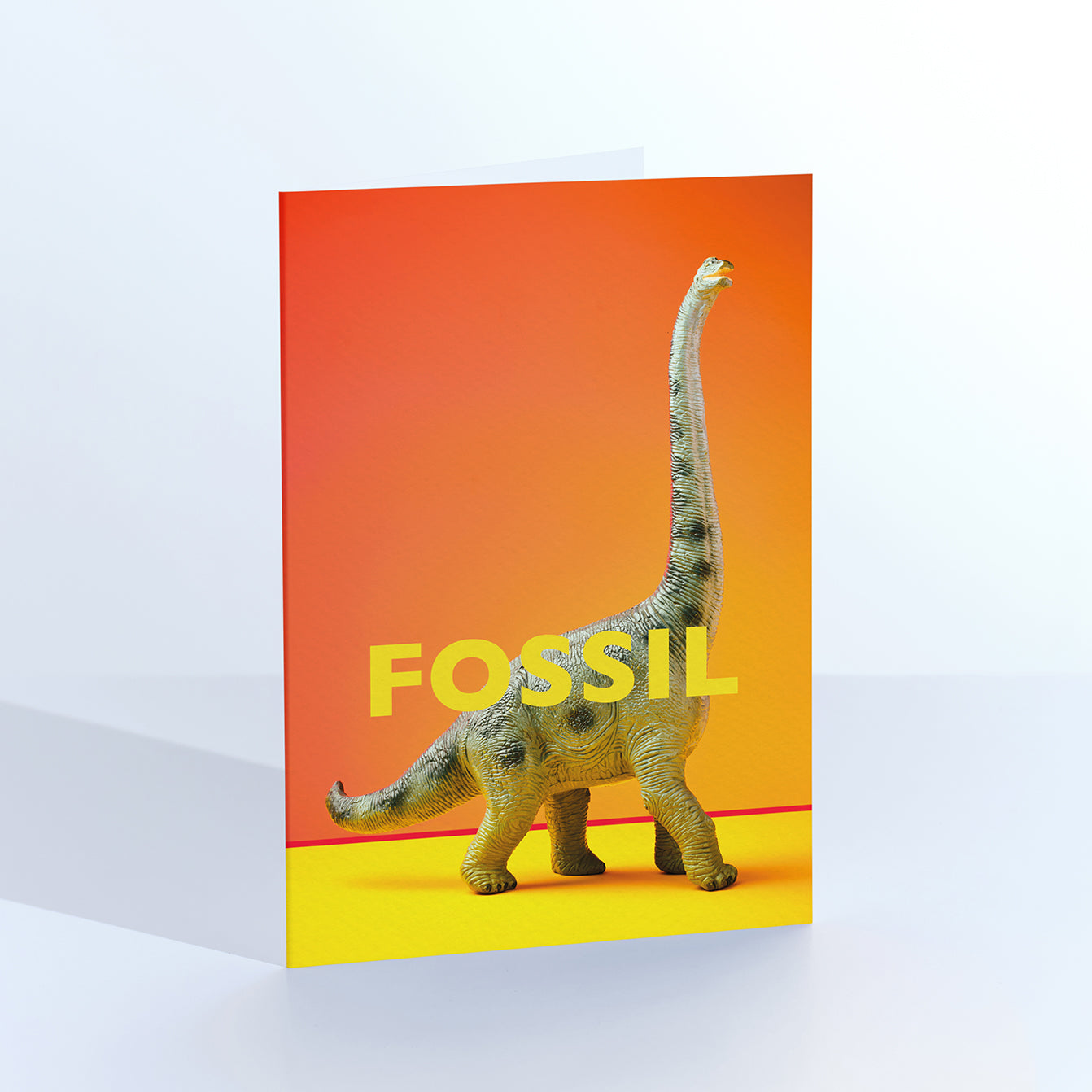 Fossil Dinosaur greetings card