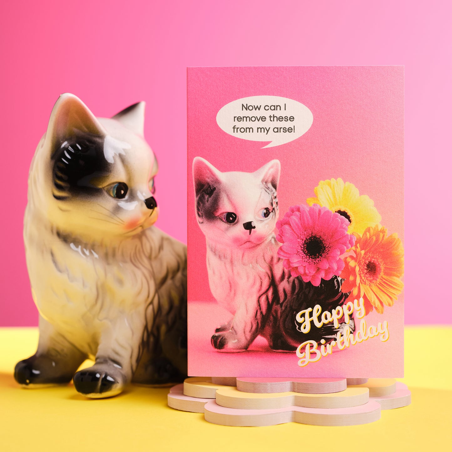 Arsey Birthday Cat Greetings Card