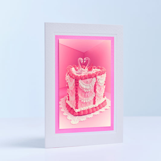 Forever Swans Hand Finished Greetings Card
