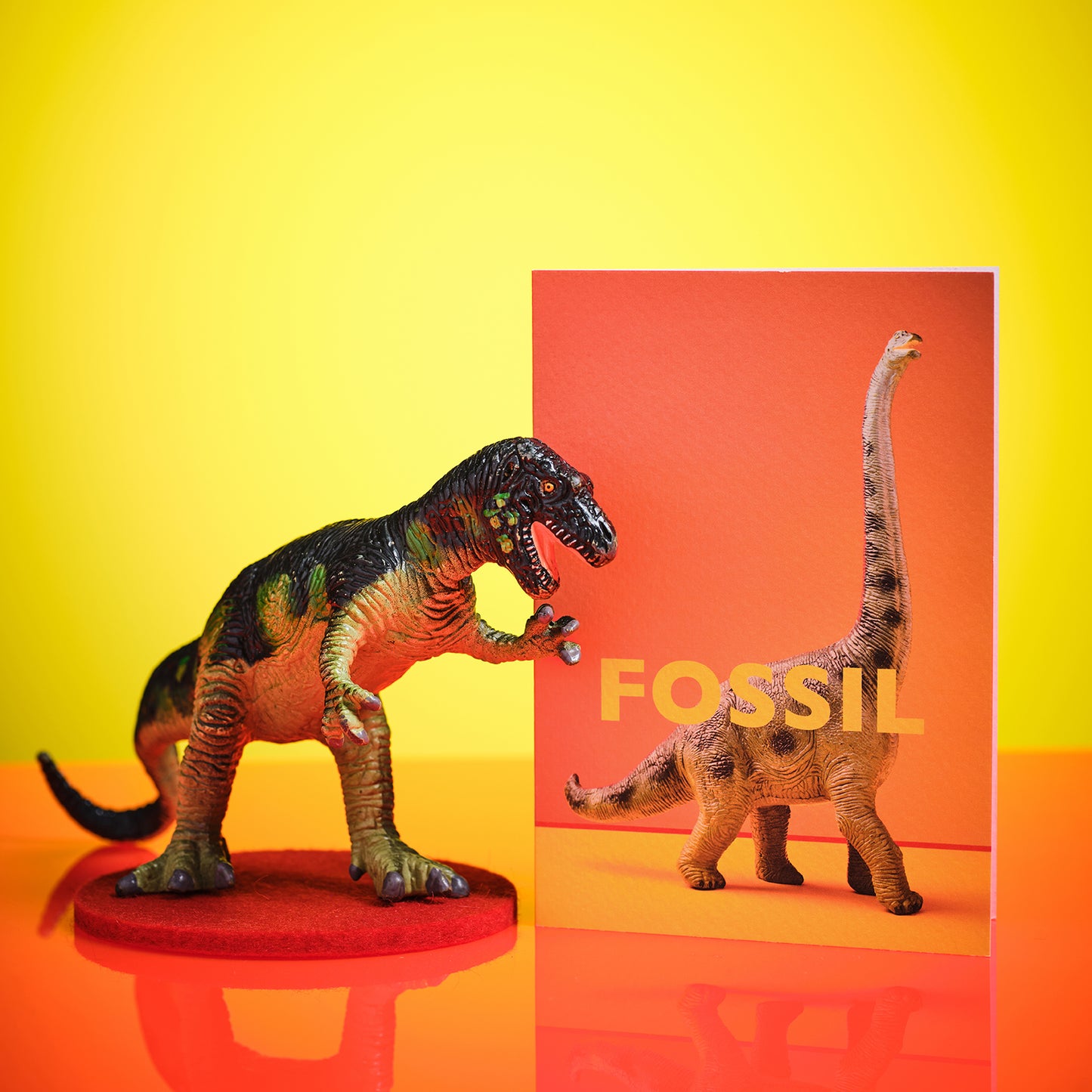 Fossil Dinosaur greetings card