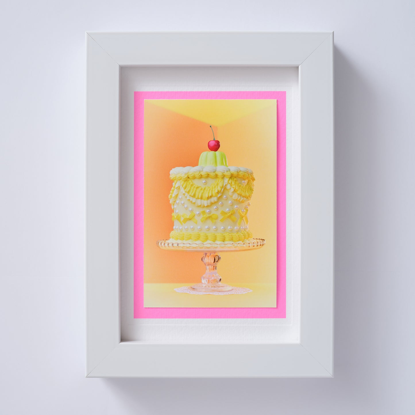 Lemon Cake Hand Finished Greetings Card