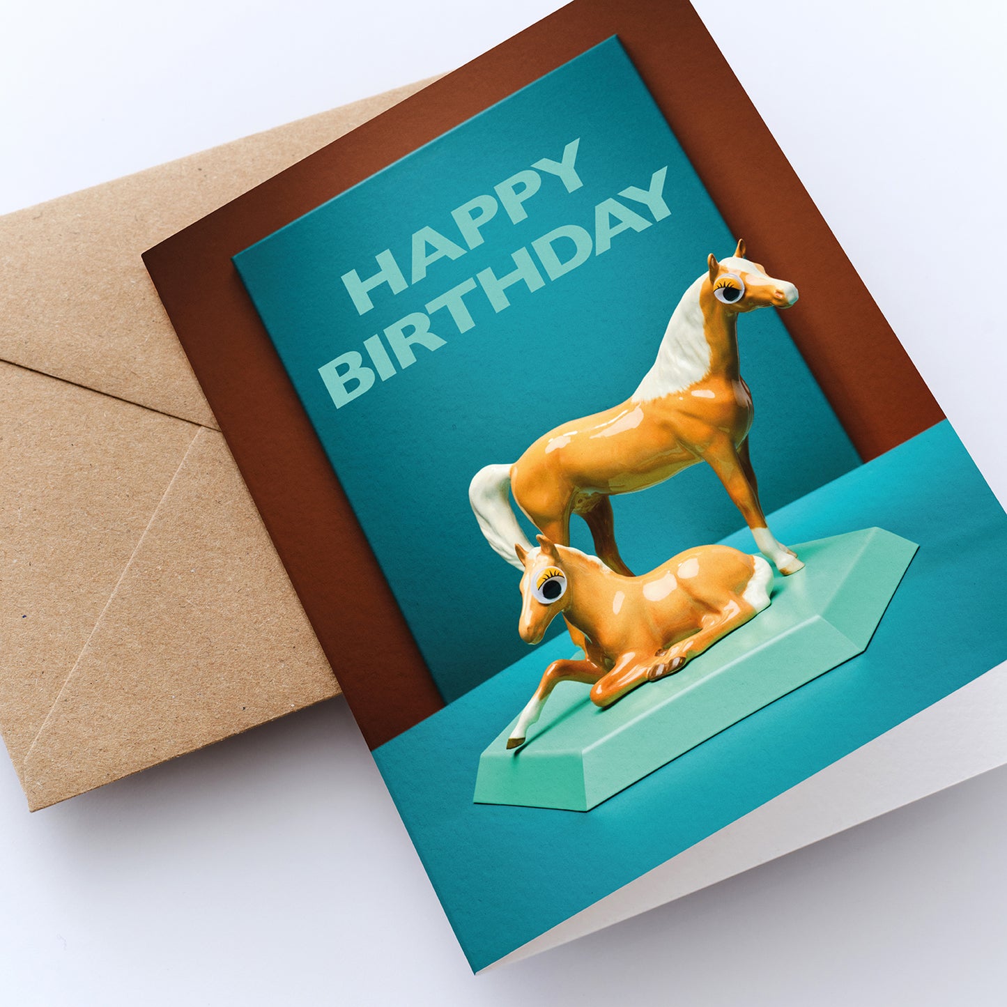 Fun Filled Fillies Happy Birthday Card