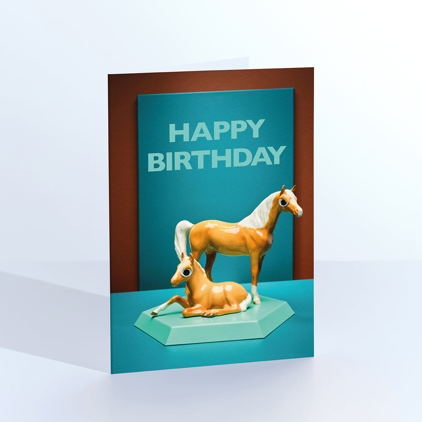 Fun Filled Fillies Happy Birthday Card