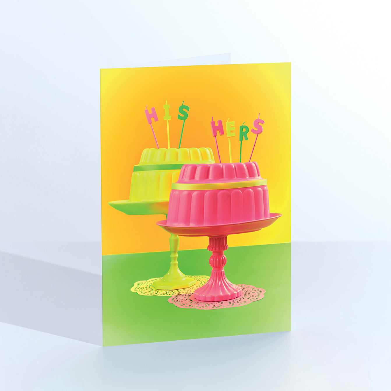 His and Hers Cake Card