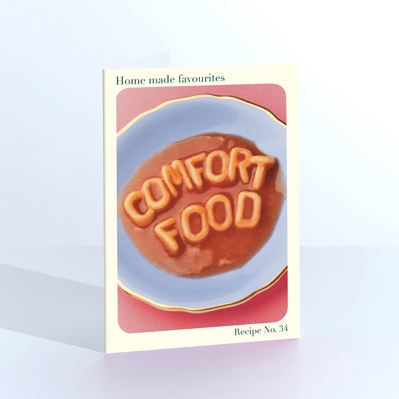 Comfort Food Talking Spaghetti Greetings Card