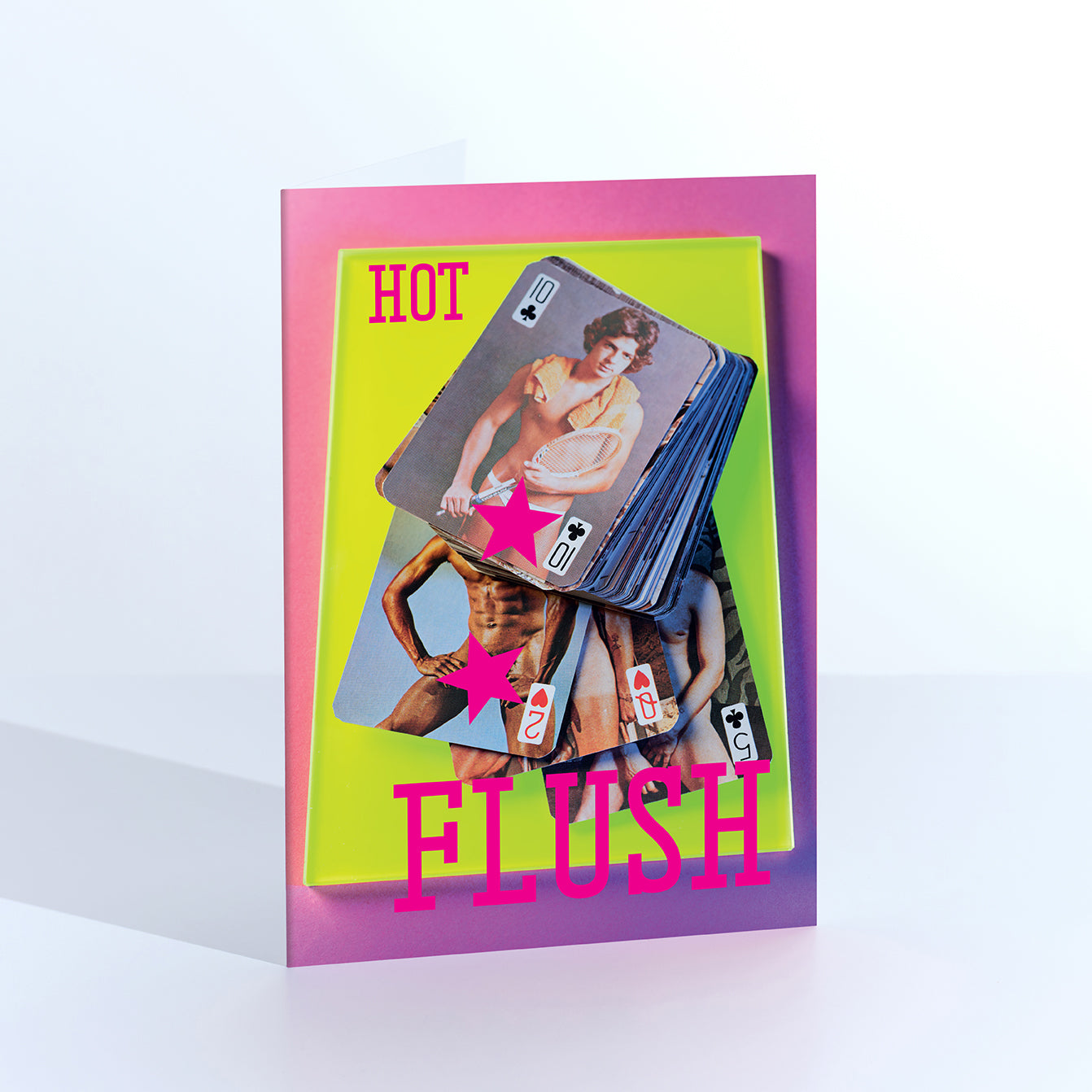 Hot Flush Saucy Playing Cards Greetings Card