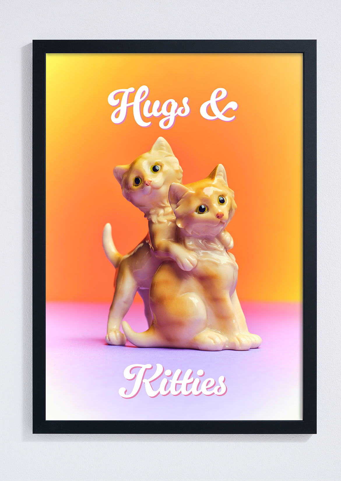 Hugs and Kitties Cute Cats Photo Print