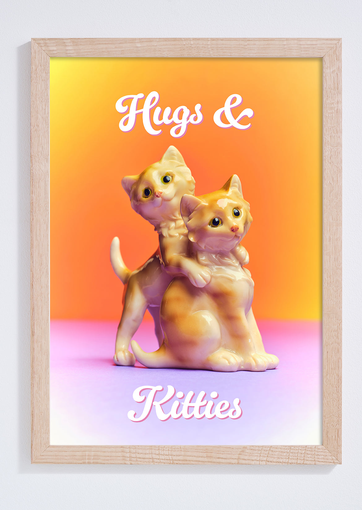 Hugs and Kitties Cute Cats Photo Print