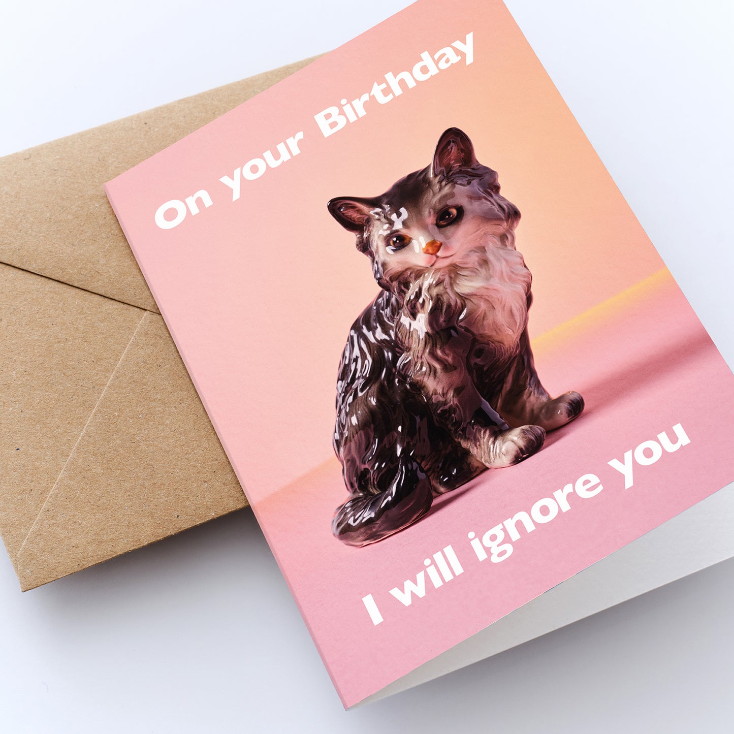 I will Ignore You Cat Birthday Card