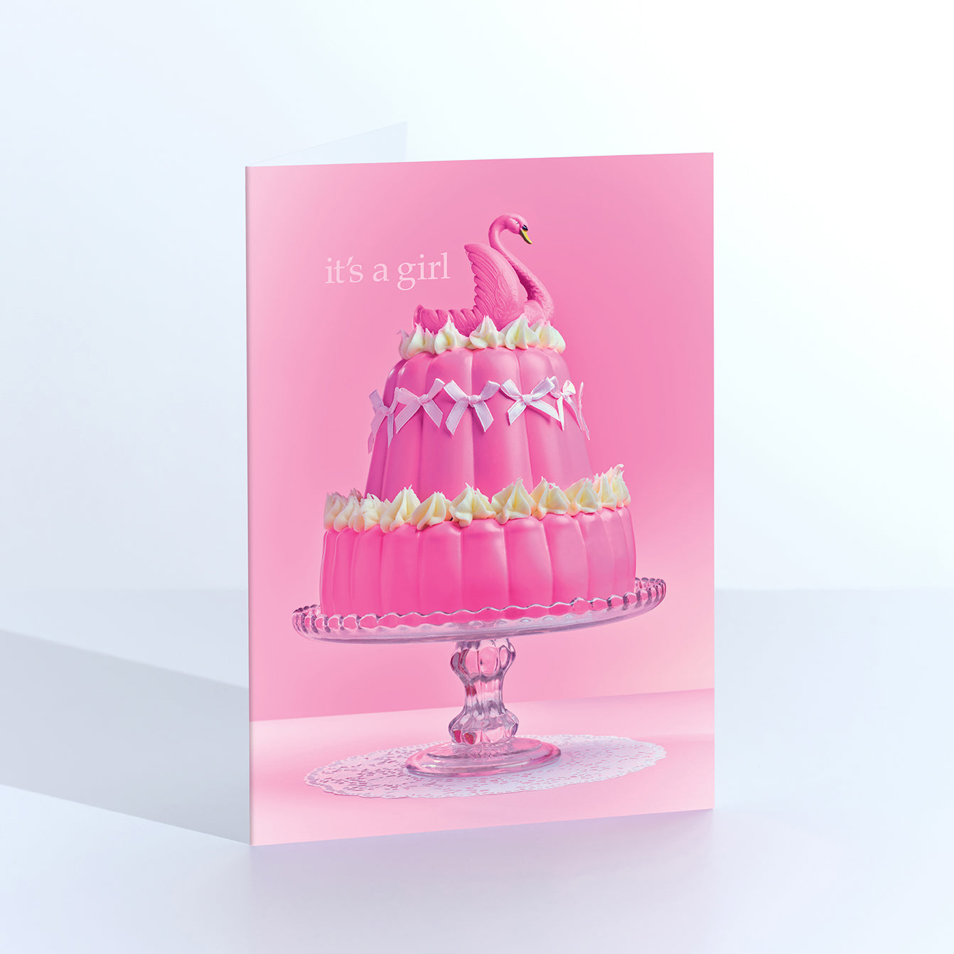 Its a Girl Cake Card
