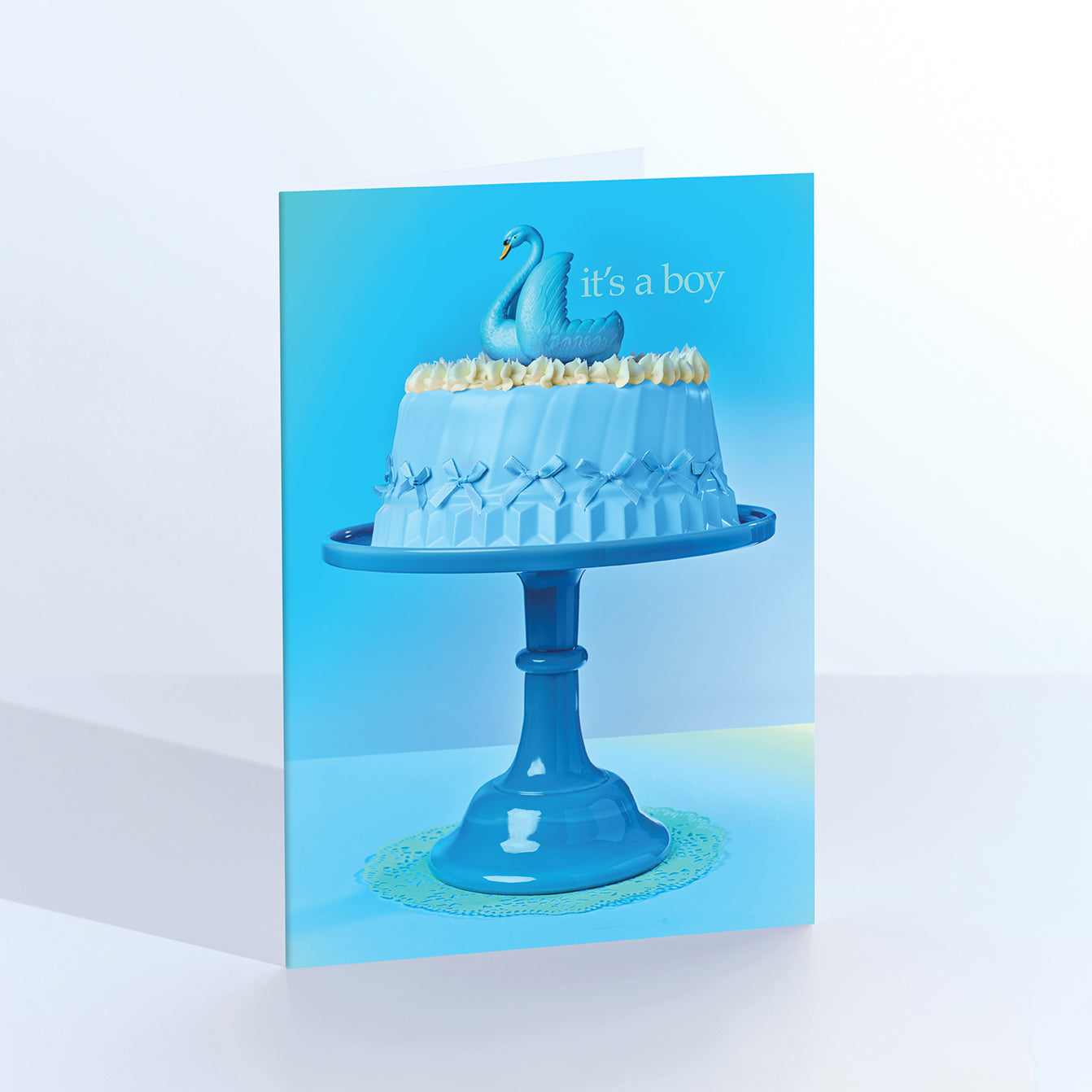 Its a Boy Blue Cake Card