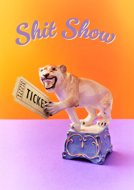 Shit Show Circus Lioness Photo Print