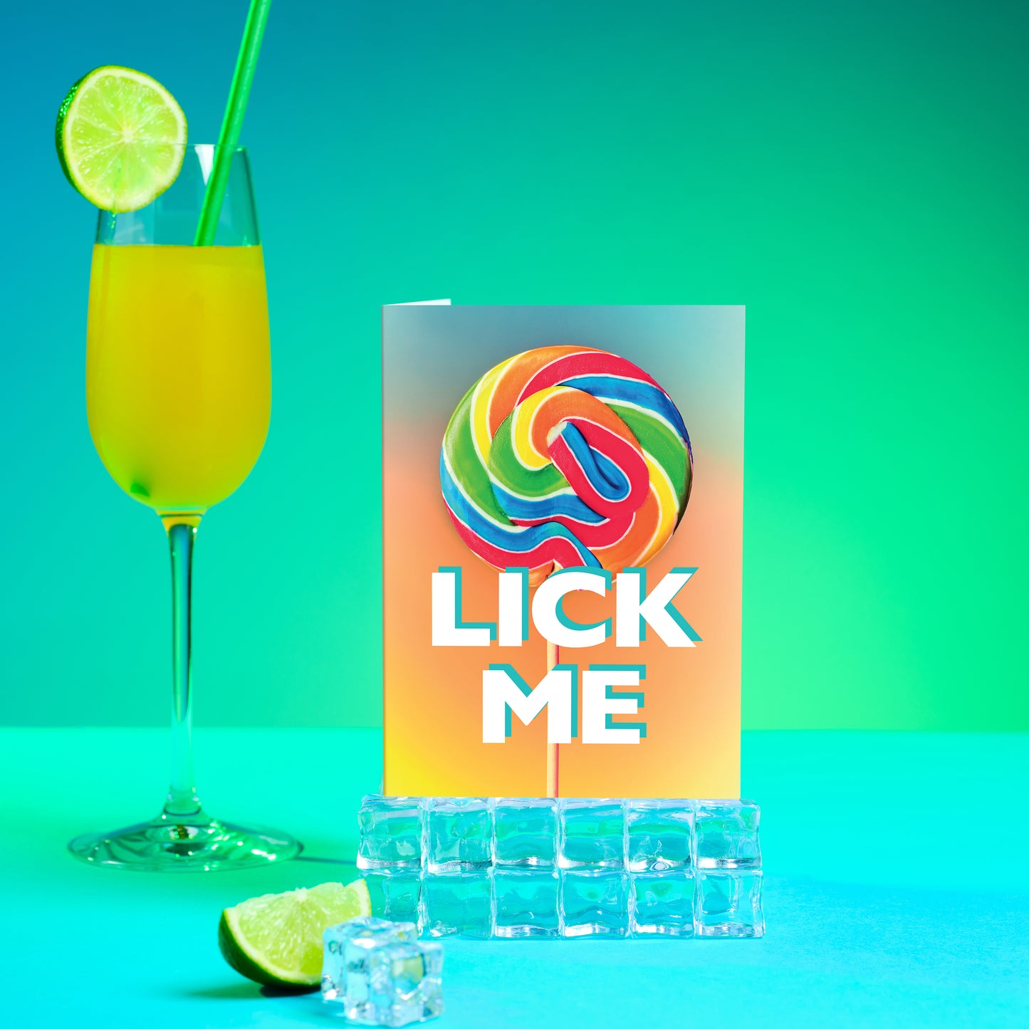 Lick-Me Lollipop Card