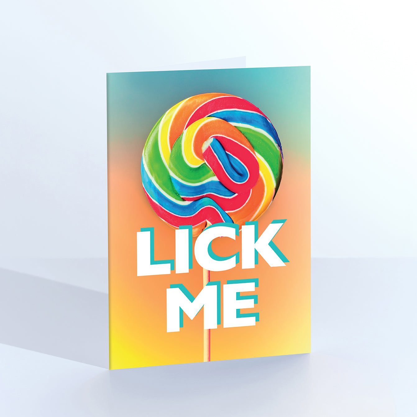 Lick-Me Lollipop Card