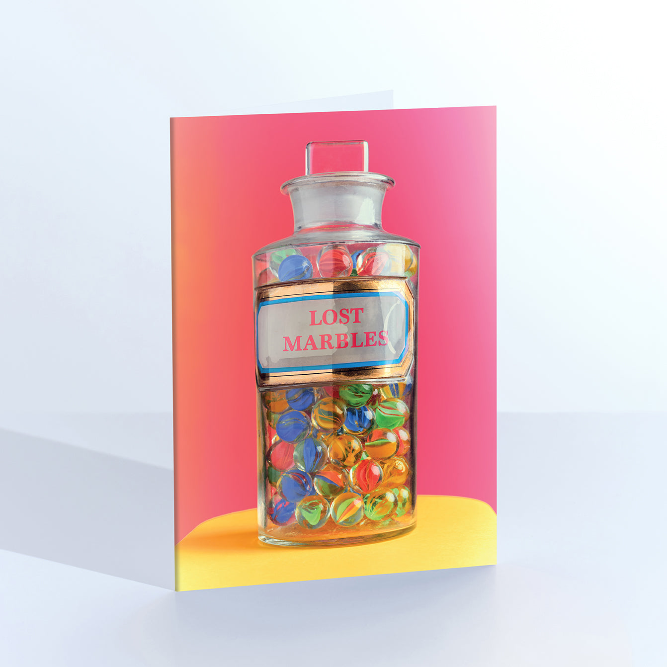 Lost Marbles Greetings Card